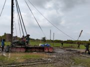 Dandim 0402/OKI-OI: Pembangunan Jembatan Gantung Sungai Dabuk di Desa Embacang Terus Dikebut