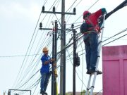 Pemkab OKI Tertibkan Kabel Semrawut