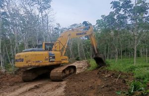 Percepat Akses Desa, Satgas TMMD Kodim 0402/OKI Genjot Pembukaan Jalan Baru