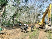 Progres Meningkat di Hari ke-8, Satgas TMMD Kodim 0402/OKI Kebut Pembukaan Jalan