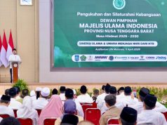 Hadiri Pengukuhan MUI NTB, Menteri Nusron Tekankan Prinsip Kebermanfaatan dalam Pengabdian