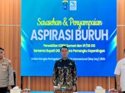 Kapolres OKI Hadiri Sarasehan May Day 2026, Dorong Aspirasi Buruh Disampaikan Kondusif