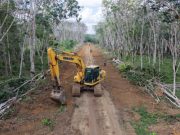 Satgas TMMD Kodim 0402/OKI Percepat Pembukaan Jalan Baru di Pematang Sukatani