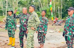 Dansatgas TMMD ke-128 Kodim 0402/OKI Tinjau Langsung Progres Sasaran Fisik di Pematang Sukatani