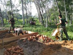 Demi Kenyamanan Warga, Satgas TMMD Kodim 0402/OKI Fokus Kerjakan MCK