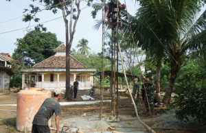 Satgas TMMD Kodim 0402/OKI Mulai Pengerjaan Sumur Bor ke-4