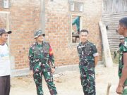 Dansatgas TMMD Ke-128 Kodim 0402/OKI Tinjau Progres Pembangunan di Desa Pematang Sukatani
