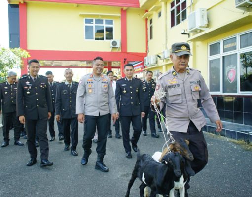 Akhiri 39 Tahun Pengabdian, IPTU Reliyanto Dilepas Penuh Kehormatan oleh Polres OKI
