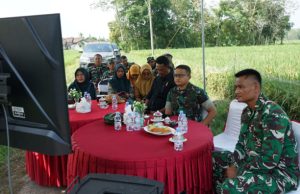 Kodim 0402/OKI Gelar Vicon Persiapan Panen Raya Perdana di Desa Sindang Sari