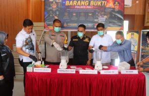 Kapolres PALI Pimpin Pemusnahan Barang Bukti Narkotika Senilai Ratusan Juta Rupiah