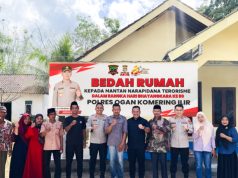 Hari Bhayangkara ke-80, Polres OKI Bedah Rumah Mantan Narapidana Terorisme di Desa Bumiarjo