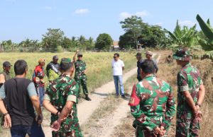 Kasdim 0402/OKI Tinjau Kesiapan Lokasi Panen Raya Serentak Bersama Presiden di Desa Jukdadak