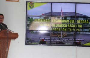 Kodim 0402/OKI Gelar Pembinaan Kesadaran Bela Negara Bersama Keluarga Besar TNI
