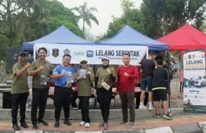 Sambut Lelang Serentak Nasional, Kejari OKI Pamerkan Barang Rampasan di CFD Kayuagung
