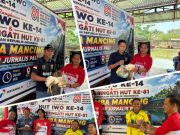 Unik! Lomba Mancing Jurnalis PALI Berhadiah Ayam Hidup