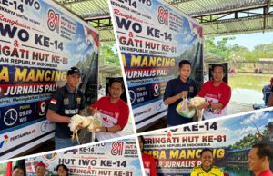 Unik! Lomba Mancing Jurnalis PALI Berhadiah Ayam Hidup