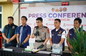 Polres OKI Tangkap Warga Diduga Bakar Lahan 1 Hektare, Terancam 10 Tahun Penjara