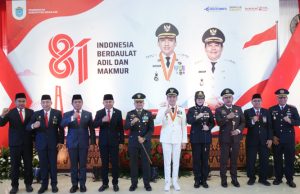 Dandim 0402/OKI-OI Hadiri Upacara HUT ke-81 Kemerdekaan RI di Tanjung Senai