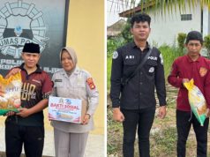HUT ke-75 Humas Polri, Humas Polres OKI Salurkan 20 Paket Sembako ke Warga